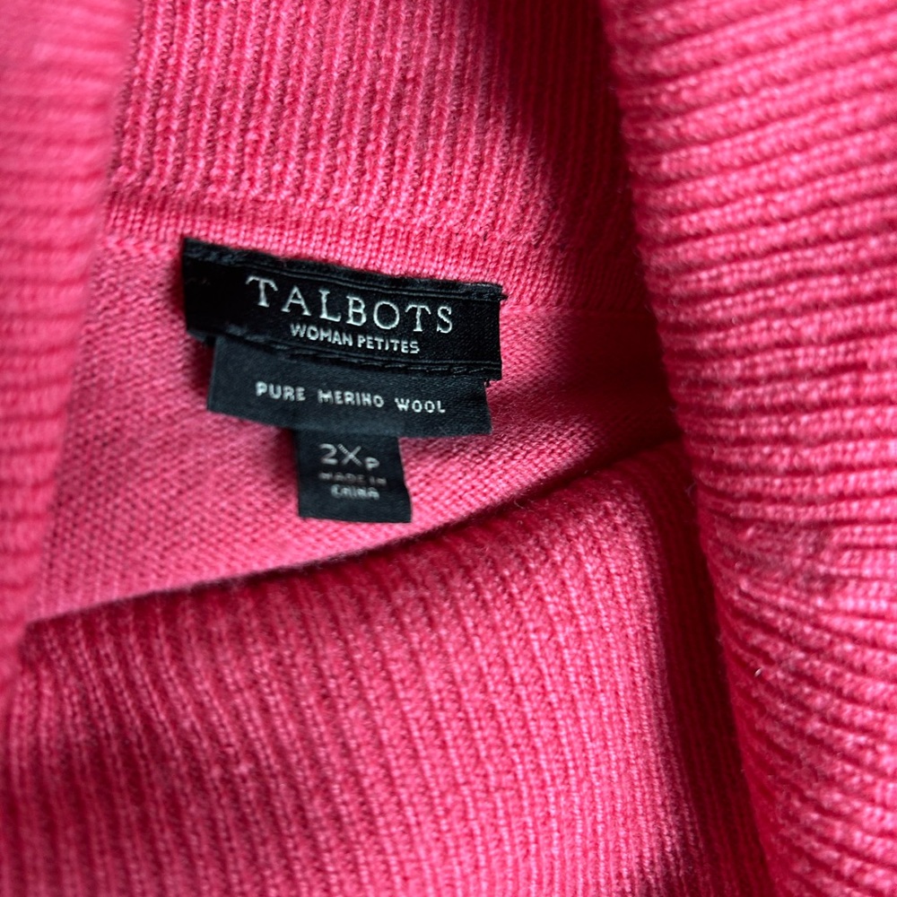 Talbots Merino Wool Sweater 2XP - Picture 3 of 4